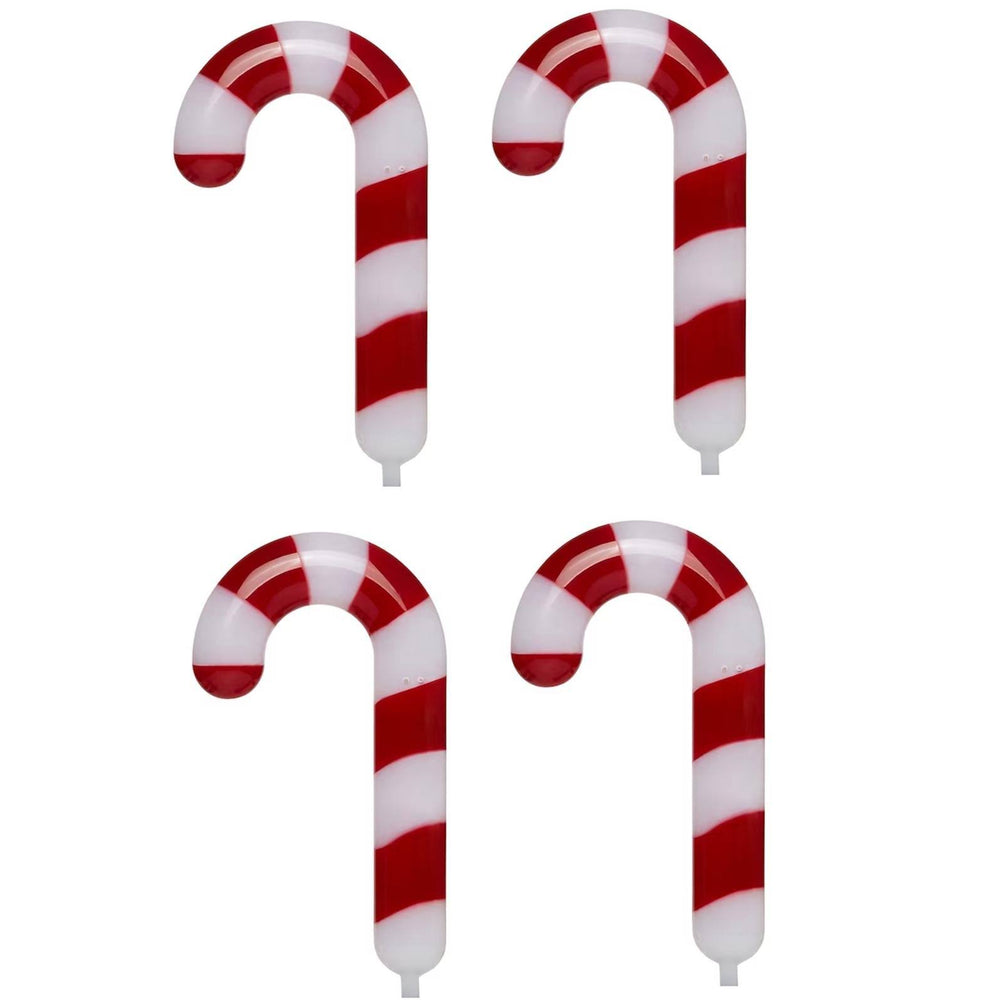 GE Staybright 4-Marker White Candy Cane Christmas Pathway Markers